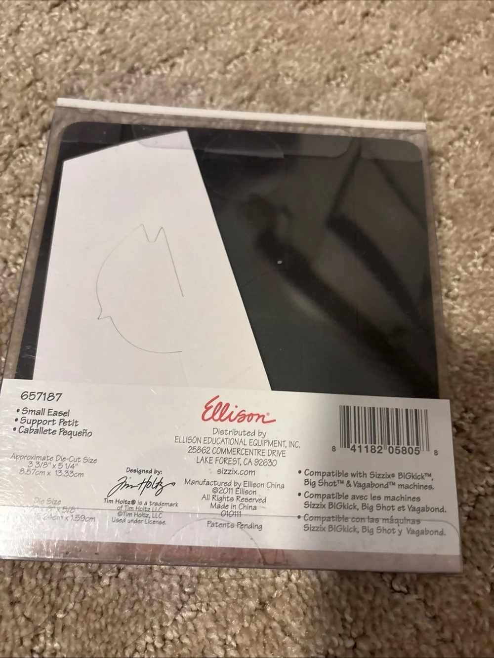 Sizzix Bigz Die Tim Holtz Alterations Small Easel #657187